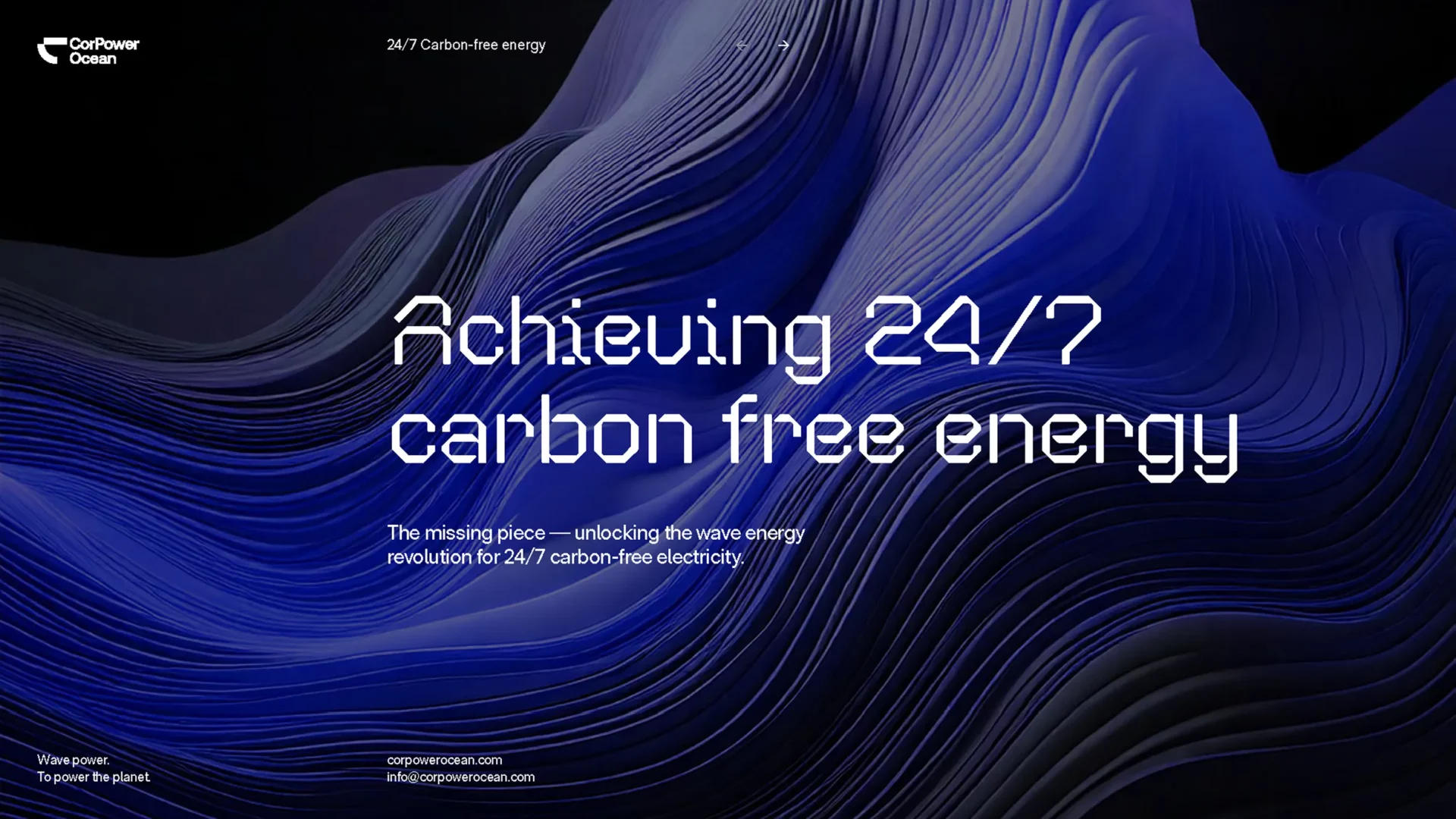 CorPower Ocean White Paper 24 7 Carbon free energy Sida 1 1