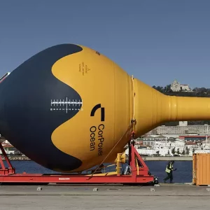 CorPower C4 WEC at quayside ‘launchpad’