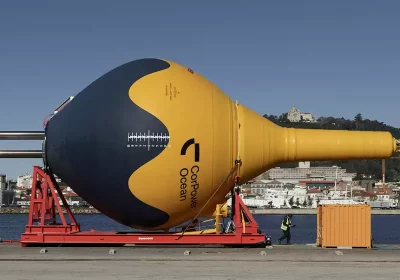 CorPower C4 WEC at quayside ‘launchpad’